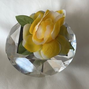 Silk Gardenia Clip MUSTARD & WHITE